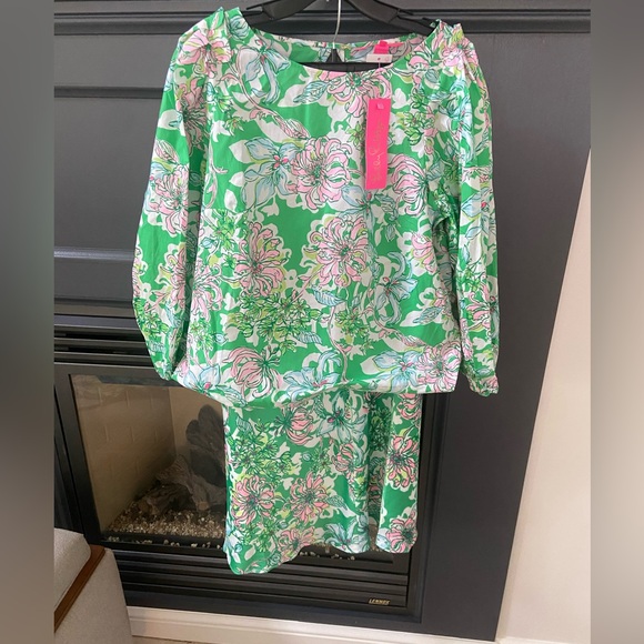Bnwt $10 OFF TODAY!!Renwick skirt and matching blouse. Spearmint Blossom Views